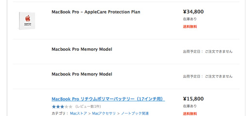 MacBook Pro Memory Model