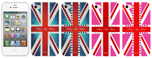 Bling My Thing iPhone 4S/4 Union Jack