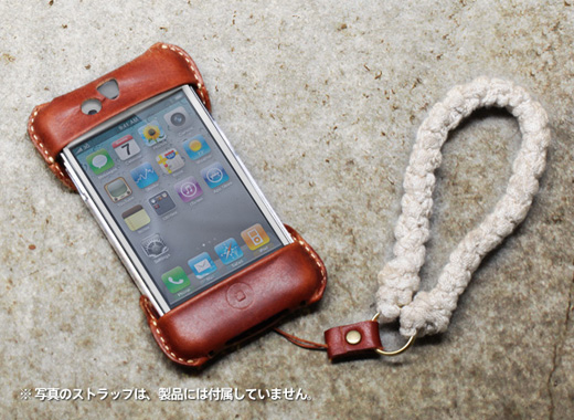 TUNEWEAR × Roberu iPhone 4S/4 Outer Leather Cover for eggshell