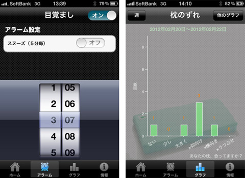 枕と貴方の眠りを管理する睡眠アプリ―枕チェック―