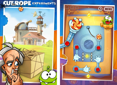 Cut the Rope: Experiments