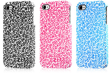 KEITH HARING Rubber Coated Case for iPhone 4S/4