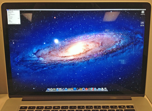 MacBook Pro Retina with Full Resolution