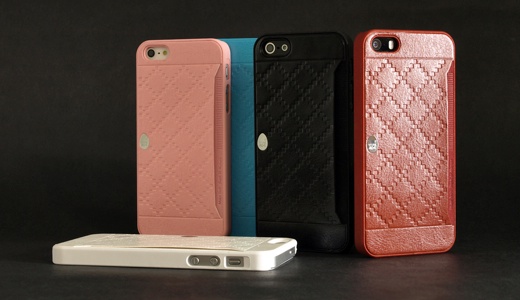 Pocket Collection Italian PU Slide Card Protection Case for iPhone5s/5