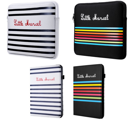 Little Marcel Neoprene Sleeve for MacBook 13/Little Marcel Universal Folio for Tablet