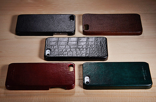 KATHARINE HAMNETT LONDON Leather Cover Set for iPhone 5s