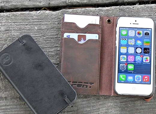 SPORT leather wallet case for iPhone 5s/5