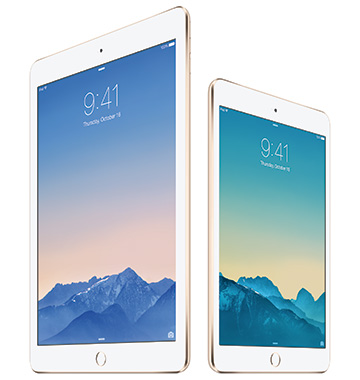 iPad Air 2、iPad mini 3