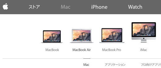 Macのラインナップ