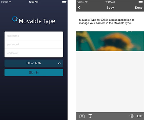 Movable Type for iOS