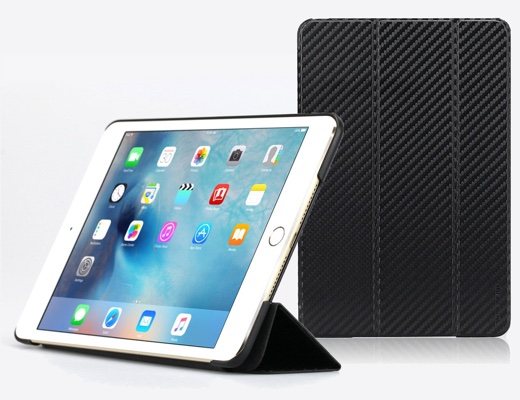 TUNEWEAR CarbonLook SHELL with Front cover for iPad mini 4
