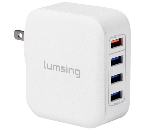 Lumsing USB 急速 充電器 33W 4ポート ポータブル型