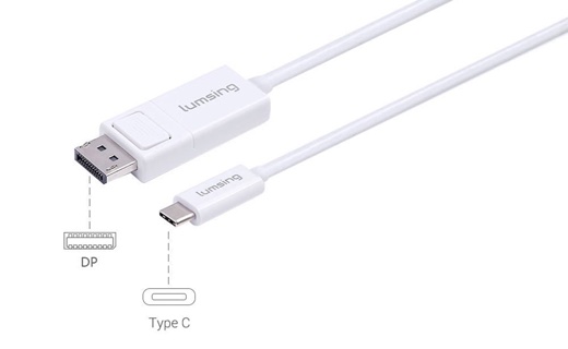 変換アダプタ Type-C To DP USB 3.1 ケーブル 1m