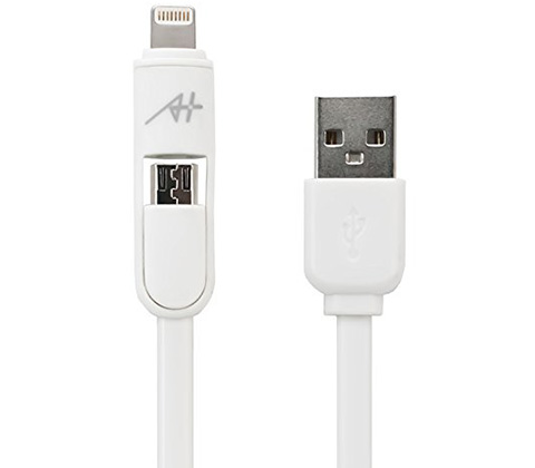 A+ 2 in 1 ケーブル Lightning & Micro USB