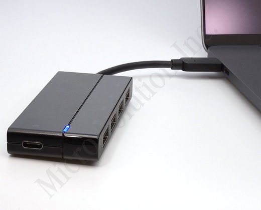 HUC1050 USB-C to 4-Port Hub with PD Charging