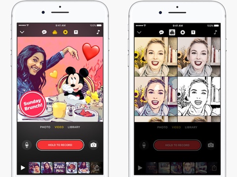Apple、表現力豊かなビデオを作れるiPhone/iPadアプリ「Clips」をアップデート、DisneyやPixarのキャラクター追加