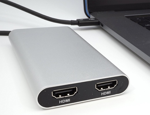 Thunderbolt 3 HDMI 2.0 4K 60Hz Dual Display Adapter