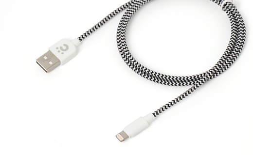 cheero Fabric braided USB Cable with Lightning 100cm