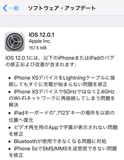 iOS 12.0.1