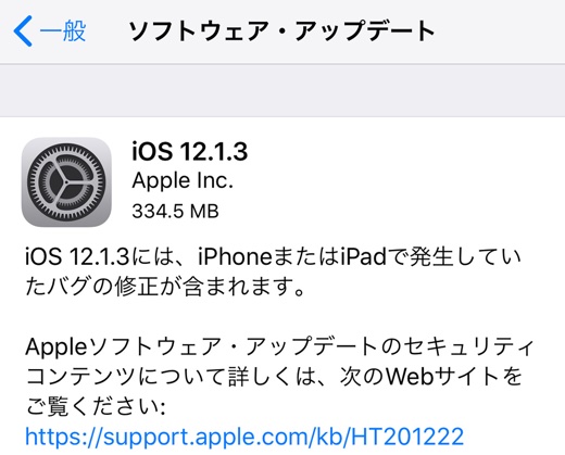 iOS 12.1.3