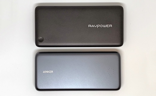 「RAVPower RP-PB059」と「Anker PowerCore+ 19000 PD」