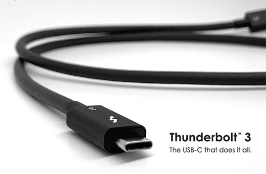 USB-C, Thunderbolt 3 Alt Mode 対応 40Gbps ケーブル