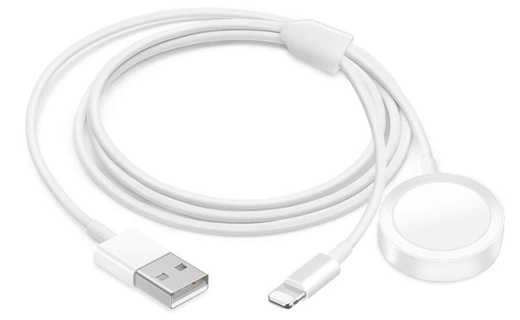 USB-A to Non-MFI Lightning and Apple Watch Charger Cable