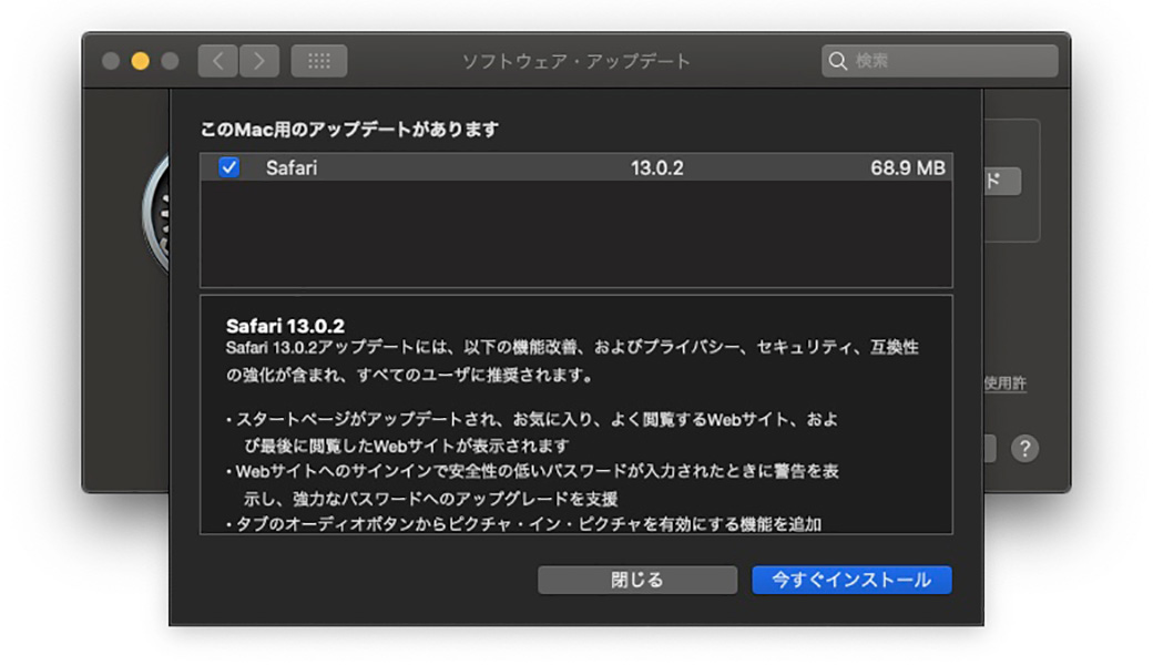 Safari 13.0.2