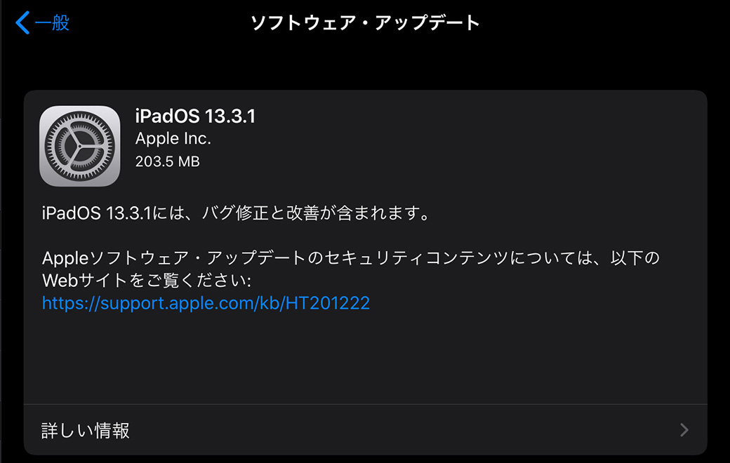 iPadOS 13.3.1