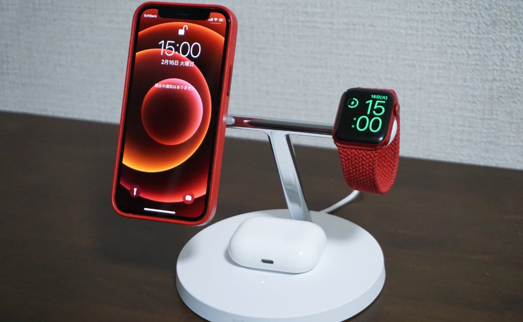 【レビュー】「Belkin BOOST↑CHARGE PRO MagSafe 3-in-1磁気ワイヤレス充電器」 ‒ MagSafe対応iPhone、Apple Watch、AirPodsを同時充電