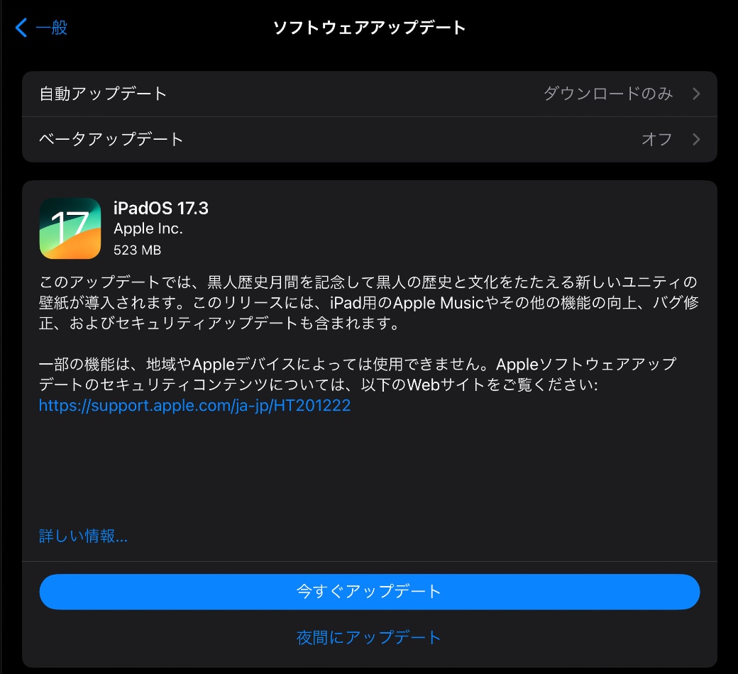 iPadOS 17.3