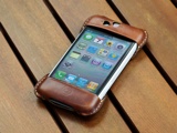 TUNEWEAR × Roberu iPhone 4 Outer Leather Cover for eggshell